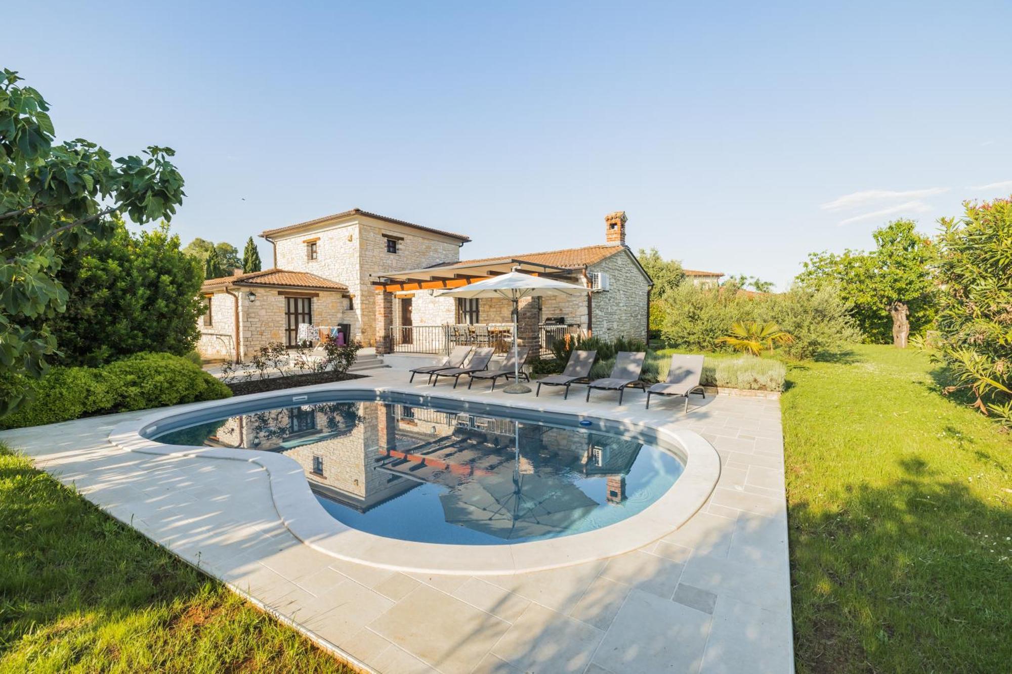 Villa Jurinea In Istrien Mit Pool Barat  المظهر الخارجي الصورة