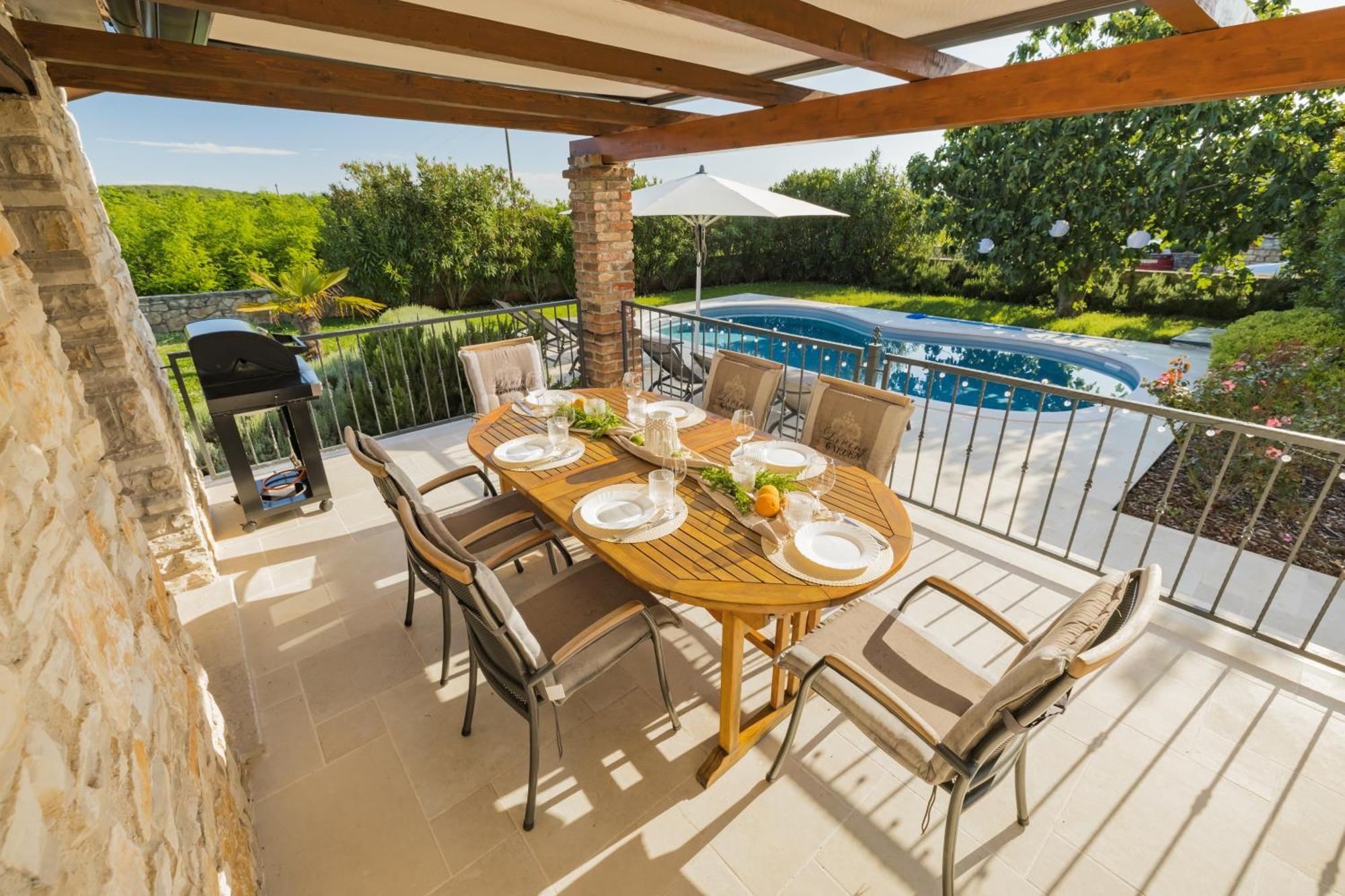 Villa Jurinea In Istrien Mit Pool Barat  المظهر الخارجي الصورة